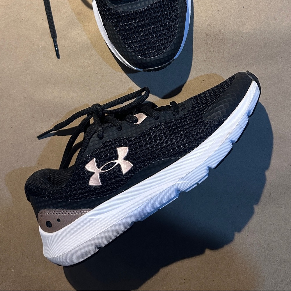 Under Armour Black and White Athletic Shoes